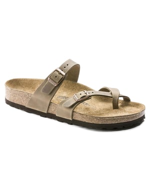 Mayari Tobacco Brown Sandals in Sage Green
