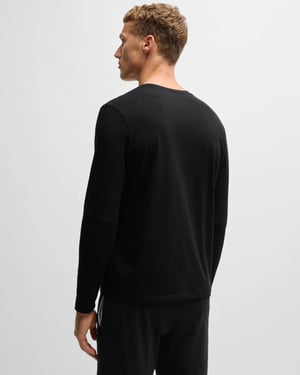 Langdurige T-Shirt met lange mouwen in zwart