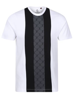 Luke 1977 Men's Kane Panelled T-Shirt in White