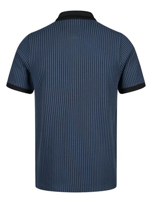Luke 1977 Men's Matagalpa Button Up Textured Jacquard Polo in Grey