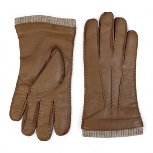 Herenhandschoenen van Italiaans leer met warme wollen voering voor de winter, casual rijden en rijden