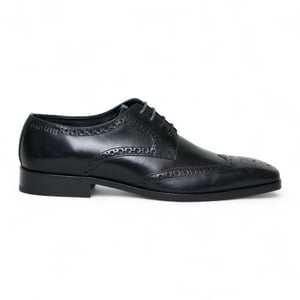Antique Rogue Herr Svarta Oxford Derby Brogue Läder - Luca