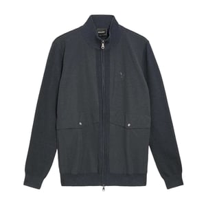 Lyle & Scott Herr Milano Stickad Hybridjacka (Blå)