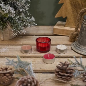 WDMT Adventskalender bougie 22 x 38 x 5 cm rood