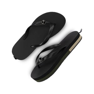 Uzurii Mondriaan switch dames slipper met hak zwart, , maat: