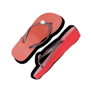Uzurii Switch dames slipper met hak rood, , maat: