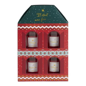 WDMT Kerst geurkaarsen cadeauset – luxe kaarsen geschenkset – rood