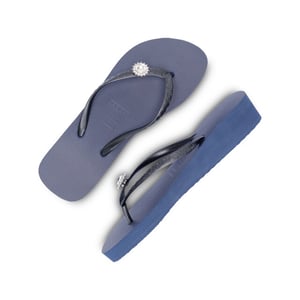 Uzurii Switch dames slipper met hak marineblauw, , maat: