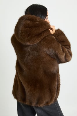 Premium Faux Fur Hooded Jacket
