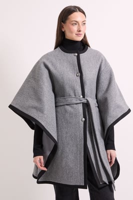 Principles by Wallis Contrast Cape Coat
