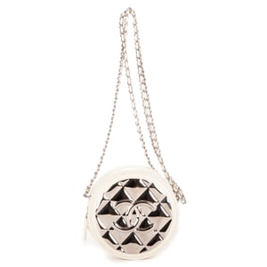 Mirror Round Chain Crossbody Mini Shoulder Bag