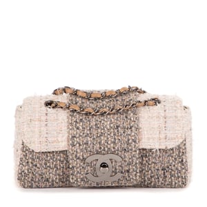 Vintage Tweed Turnlock Single Flap  Schoudertas