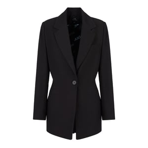 Armani Exchange Effen blazer dames/dames (Zwart)