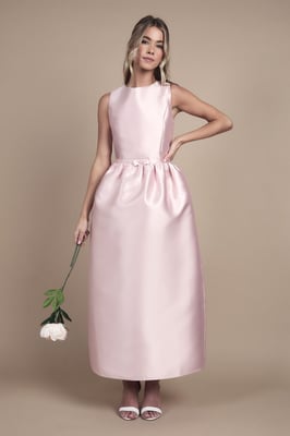 Teen Coast Twill Bow Maxi Bridesmaid Dress