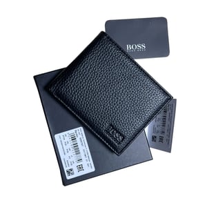 Hugo Boss Mens Wallet Bardio Grained Leather Bifold Credit Card Holder Gift Box