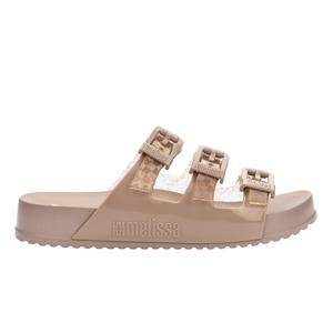 Cozy Stripes Slip On Shoes in Beige