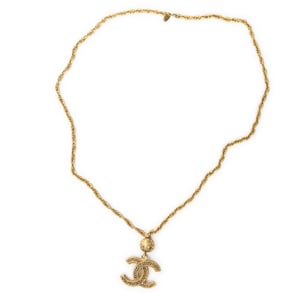 VintageCC Logo and BallPendantNecklace  Ketting