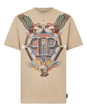 Round Neck T-Shirt Eagle Tattoo