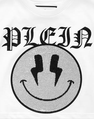 Beskuren T-shirt Rund Halsad Ss Smile