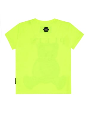 T-Shirt Round Neck Ss With Crystals Teddy Bear