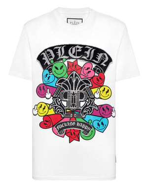 T-shirt med rund halsringning