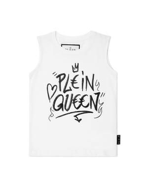 Ärmlös T-shirt Sexig Ren Kristall