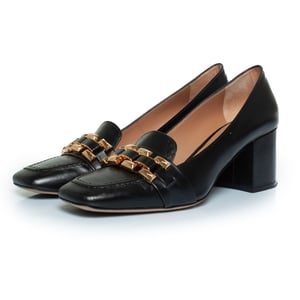 Roberto Festa X Paul Warmer zwarte leren pump