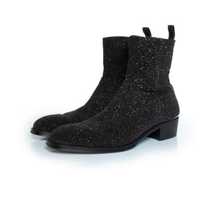 Alexander McQueen Glitter ankle boots in black