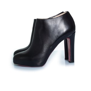 Christian Louboutin black leather ankle boots