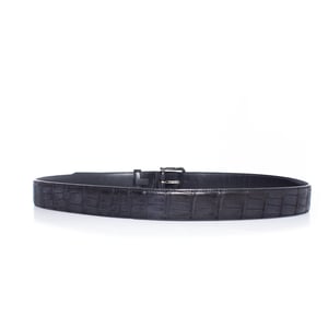 Loro Piana Alligator bälte i blått läder