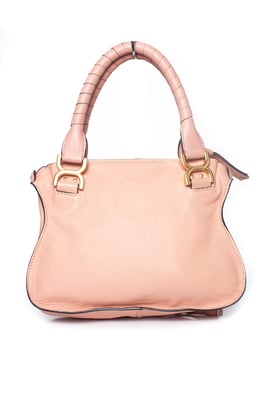 Chloe Small leather Marcie Bag in Fallow pink