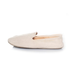 Hermes Home canvas pantoffels in beige