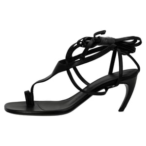 De Attico Nova 65MM sandalen in zwart leer