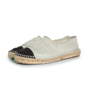 Chanel canvas espadrilles in beige