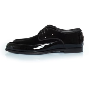 Saint Laurent Derby i lack och mocka med snörning