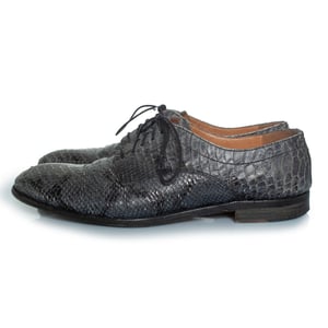 Maison Margiela Python lace up shoes in grey