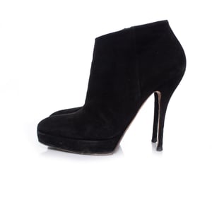 Gucci Black suede platform ankle boots