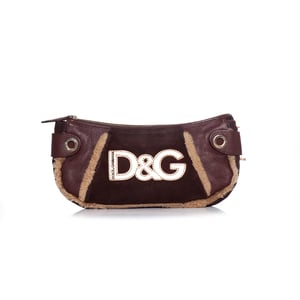 Dolce & Gabbana brun kuvertväska