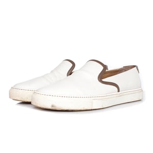 Hermes Slip on sneakers in white leather