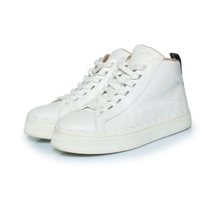 Chloe Lauren – Vita höga sneakers