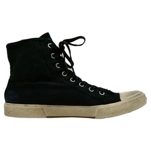 Balenciaga Paris High Top Sneakers in Marineblauw Canvas