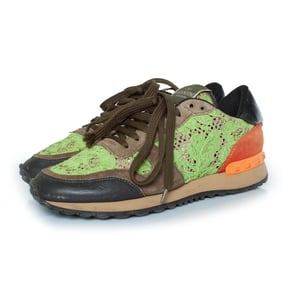 Valentino Garavani Rockrunner veter- en suède sneakers