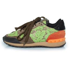 Valentino Garavani Rockrunner veter- en suède sneakers