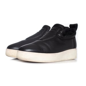 Celine Black leather slip on sneakers
