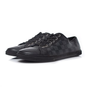Louis Vuitton Black damier canvas trainers