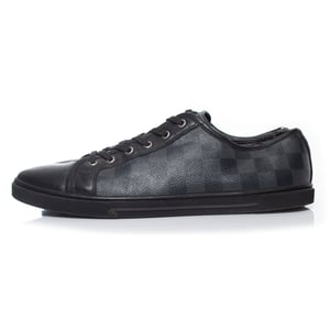 Louis Vuitton Black damier canvas trainers
