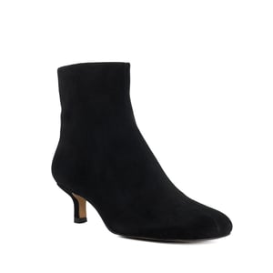 Dune Ladies Orina - Asymetric Kitten Heel Suede Ankle Boots