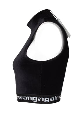 Alexander Wang Ärmlös, stretchig manschett med hög halsringning