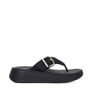 Fitflop Ladies F-Mode Shimmerl - Buckle Detail Thong Wedge Sandals