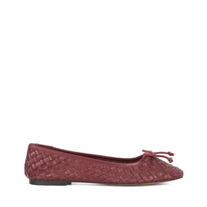 Dune Ladies Heat - Woven Leather Bow Detail Ballet Pumps